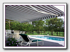 Another Custom Retractable / Motorized Awning made and installed by Image Awnings