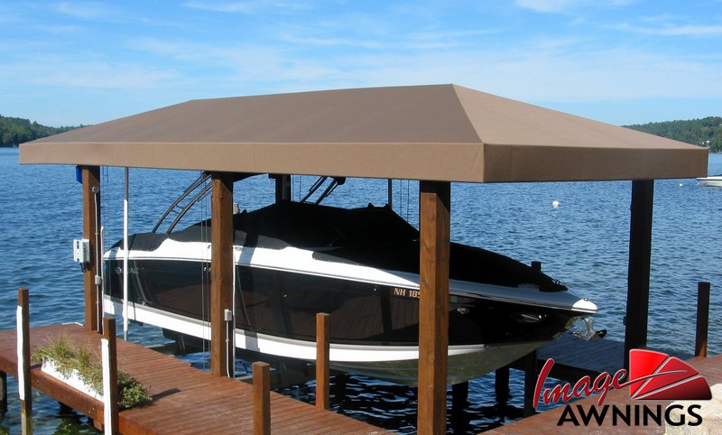 custom boathouse & dock canopies 14